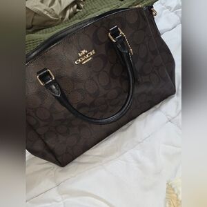 Coach Brown Signature Tote Bag